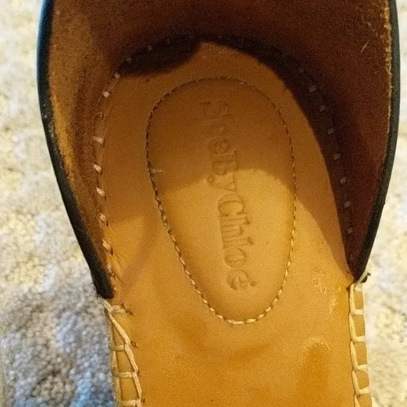 See by Chloe wedge espadrilles leather - Picture 2 of 8